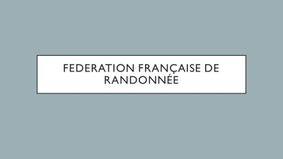 Fédération Française de Randonnée