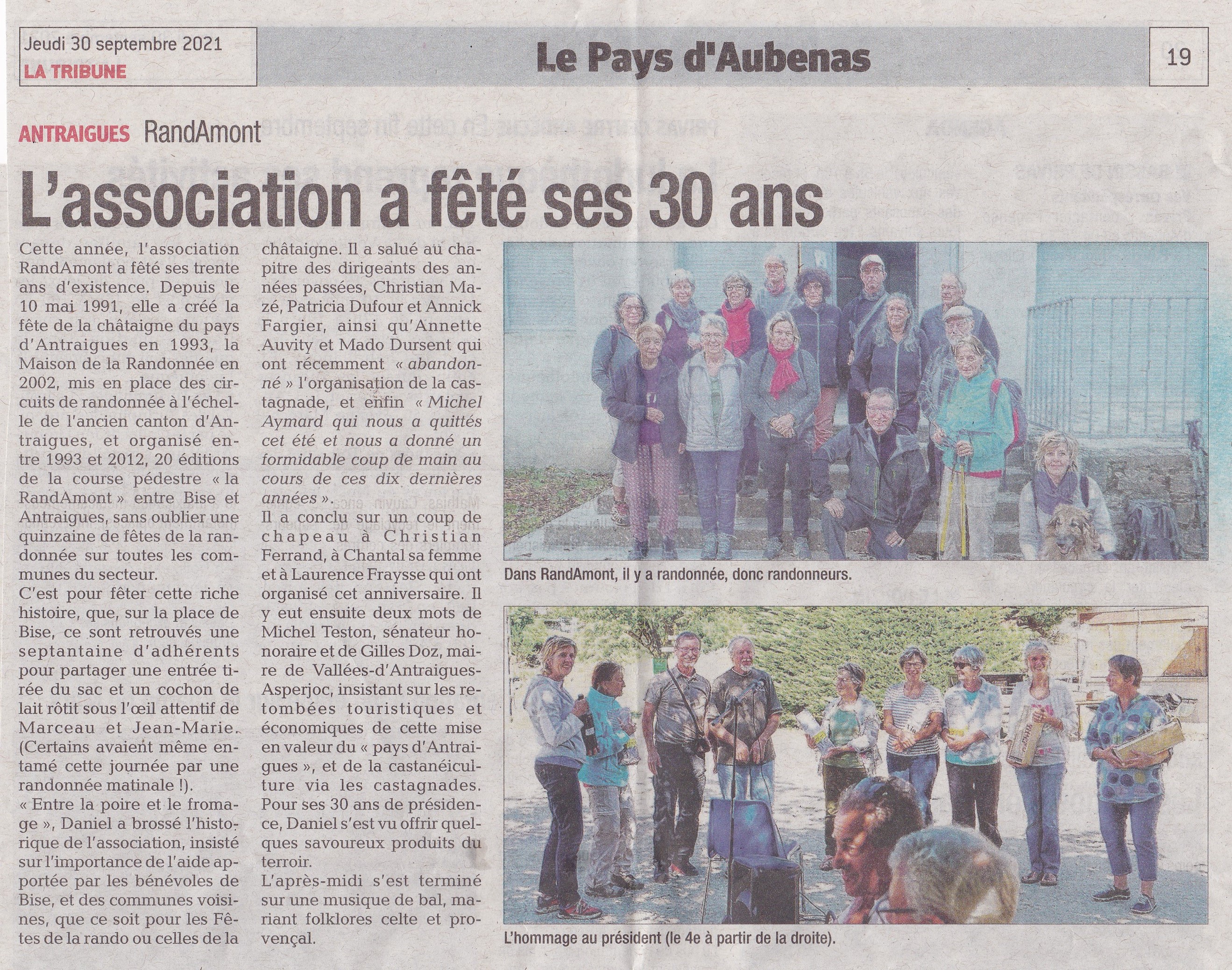 Article sur les castagnades
