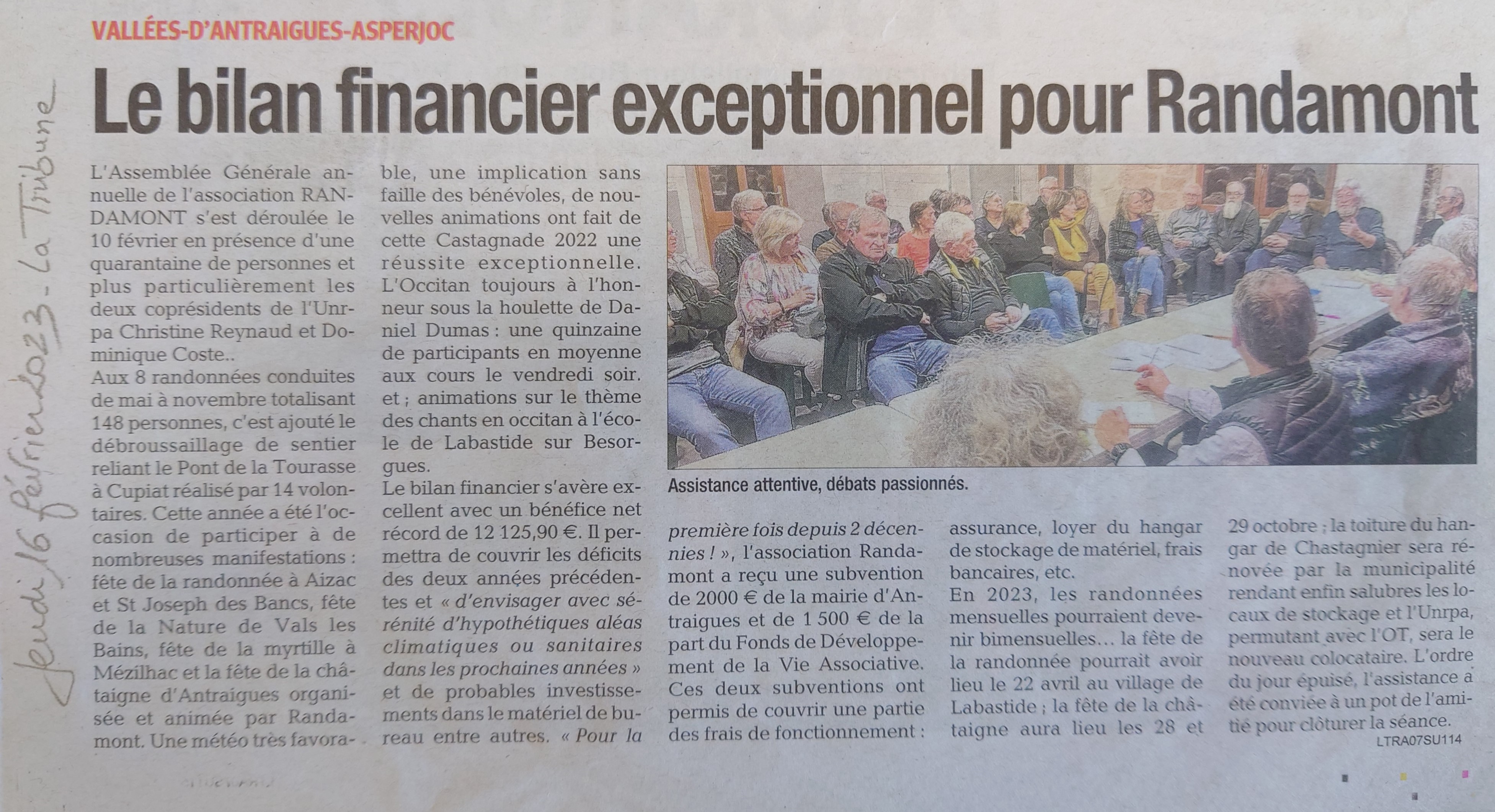 Article sur les castagnades